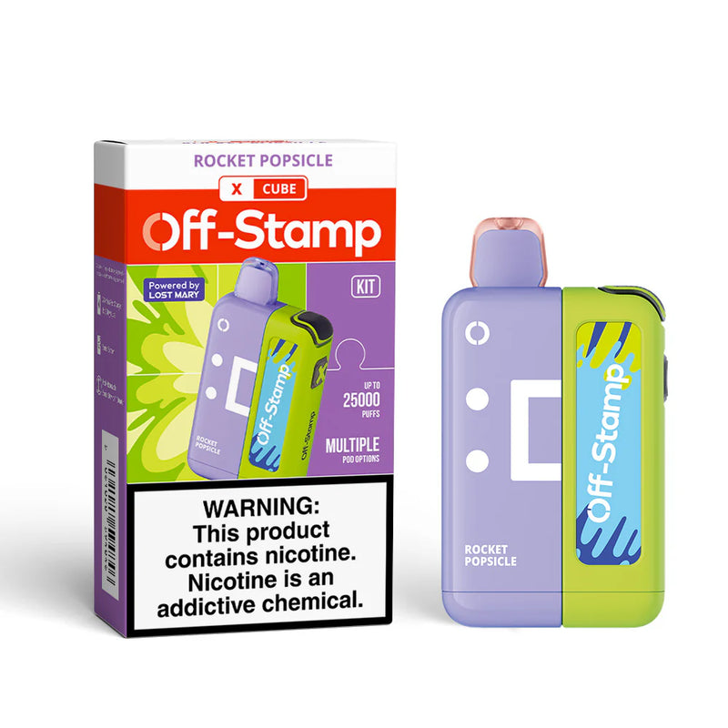 Off-Stamp X-Cube Disposable Kit 25,000 Puffs 50mg 18ml 5ct Box - Premium  from H&S WHOLESALE - Just $52.50! Shop now at H&S WHOLESALE