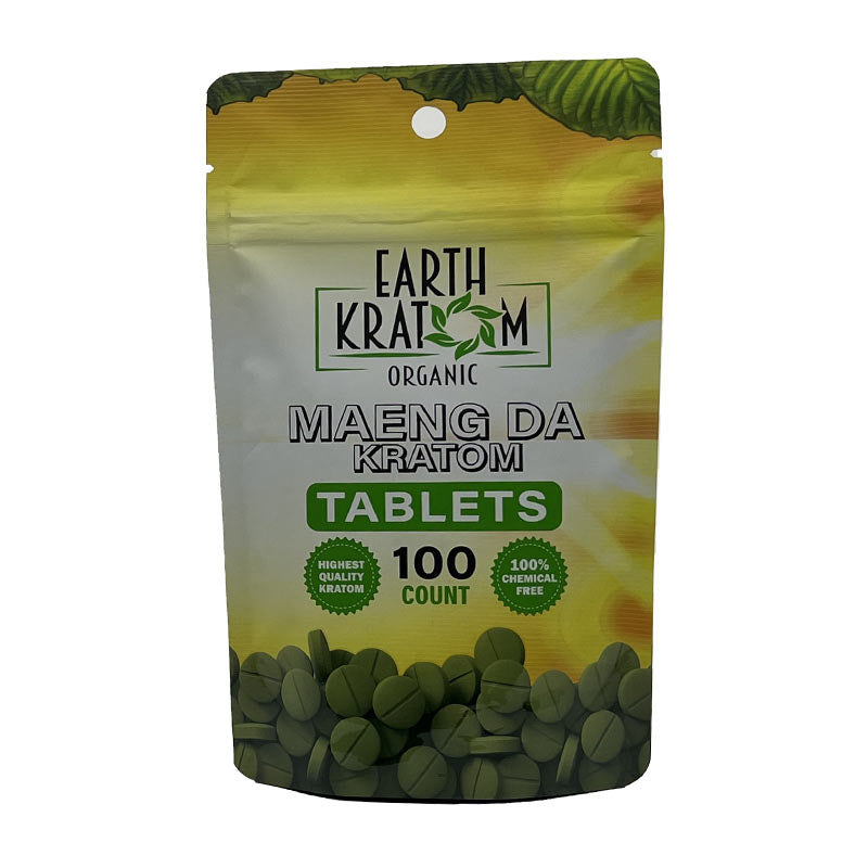 Earth Kratom Organic Tablets 100ct 1ct Bag