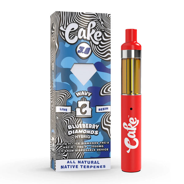 Cake Wavy Live Resin 3g D11+Ice Diamond THC-A+HXC-R+THC-P 1ct Disposable Vape - Premium  from H&S WHOLESALE - Just $17! Shop now at H&S WHOLESALE