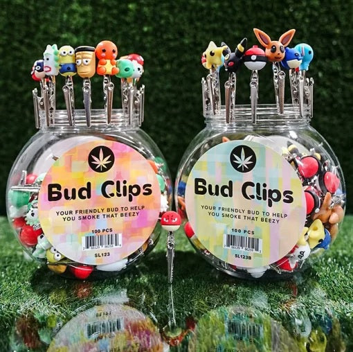 Bud Clips Assorted design ￼100ct Jar #SL123B