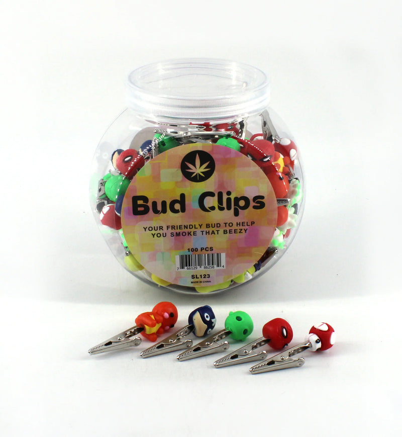Bud Clips Assorted design ￼100ct Jar