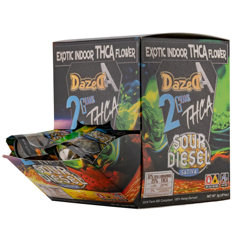 Dazed THC-A 2g Flowers 25ct Display - Premium  from H&S WHOLESALE - Just $206.50! Shop now at H&S WHOLESALE