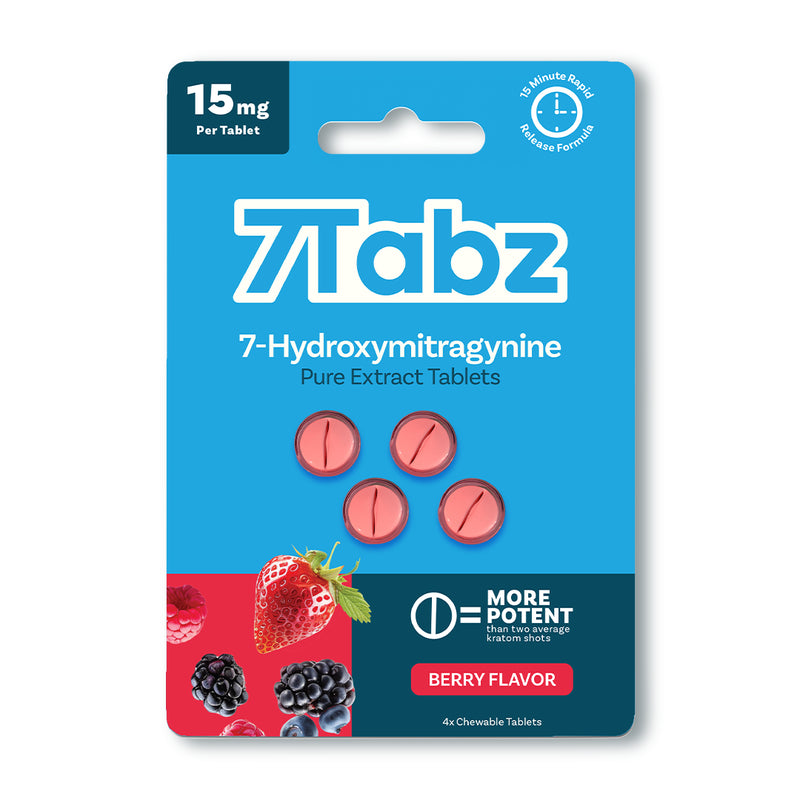 7Tabz 7-Hydroxymitragynine 4ct 15mg Per Tablet 10ct - Premium  from H&S WHOLESALE - Just $115! Shop now at H&S WHOLESALE