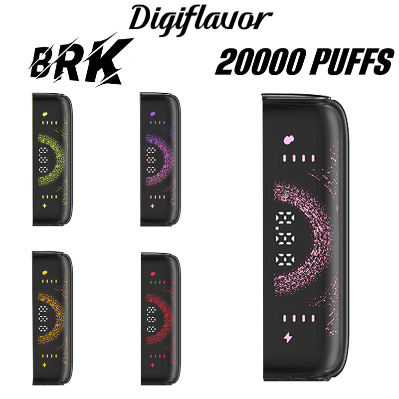 DIGIFLAVOR BRK 20,000 Puffs Pods 5ct Box - Premium  from H&S WHOLESALE - Just $40! Shop now at H&S WHOLESALE