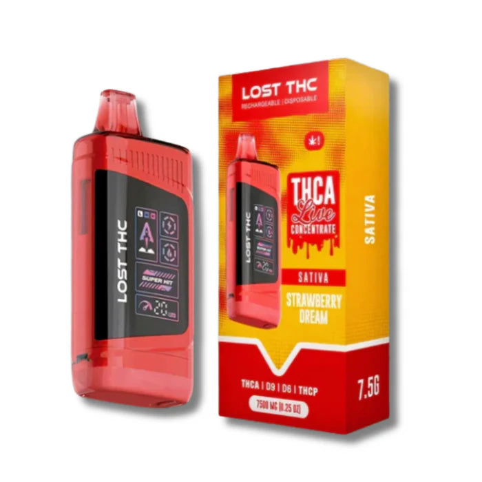 LOST THC THC-P+THC-A+ CB9A+D8 V3 7.5g Disposable 5ct Box - Premium  from H&S WHOLESALE - Just $95! Shop now at H&S WHOLESALE