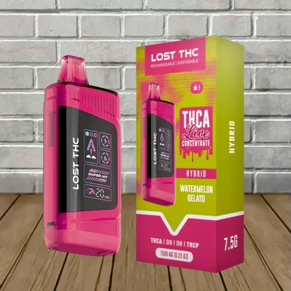 LOST THC THC-P+THC-A+ CB9A+D8 V3 7.5g Disposable 5ct Box - Premium  from H&S WHOLESALE - Just $95! Shop now at H&S WHOLESALE