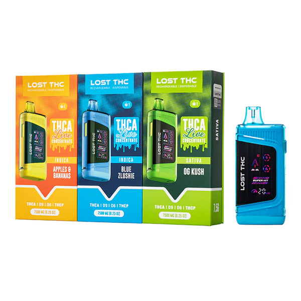 LOST THC THC-P+THC-A+ CB9A+D8 V3 7.5g Disposable 5ct Box - Premium  from H&S WHOLESALE - Just $95! Shop now at H&S WHOLESALE