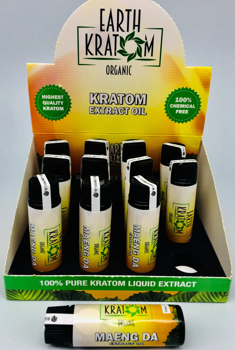 Earth Kratom Organic Extract Oil 12ct Display