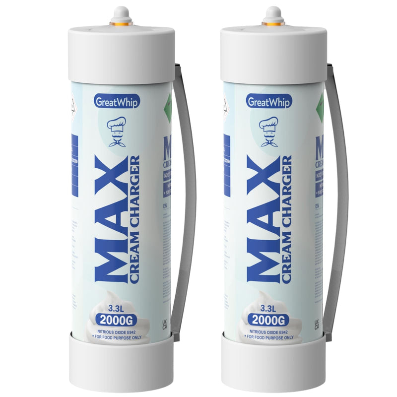 Max Cream Charger 2000mg 2ct - Premium  from H&S WHOLESALE - Just $60! Shop now at H&S WHOLESALE