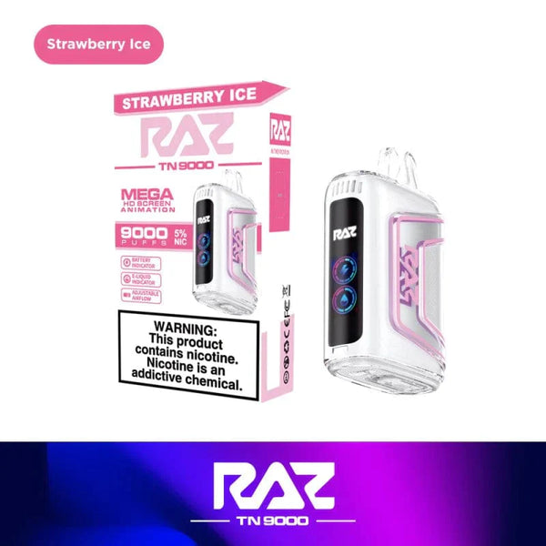 RAZ TN9000 Puffs Mega HD Screen 5ct Display 5% Nic Disposable Vape - Premium  from H&S WHOLESALE - Just $45! Shop now at H&S WHOLESALE