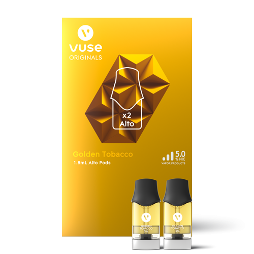 Vuse Alto Pods Golden Tobacco 5pk Display - Premium  from H&S WHOLESALE - Just $62.85! Shop now at H&S WHOLESALE