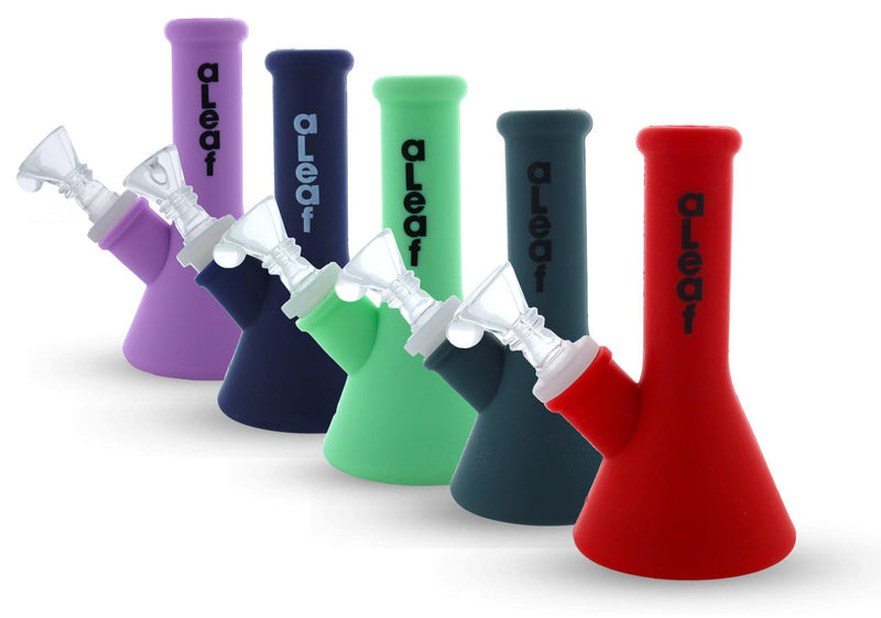 Aleaf silicone small water pipe (1038M) 1ct mix color