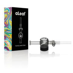 Aleaf The Reclaimer Straw 10M Premium 99.9% Quartz Nail Silicon Catcher Plastic Clip 1ct #Ald-1033-Blk - Premium  from H&S WHOLESALE - Just $12! Shop now at H&S WHOLESALE