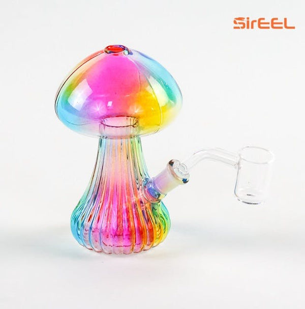 Canna Style Tie Dye Mushroom 7" Water Pipe #silo-120 - Premium  from H&S WHOLESALE - Just $18! Shop now at H&S WHOLESALE