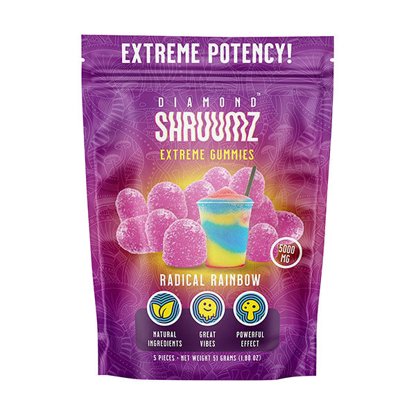 Shruumz Diamond Extreme Gummies 5000mg 5ct Bag Gummies 1ct - Premium  from H&S WHOLESALE - Just $14! Shop now at H&S WHOLESALE