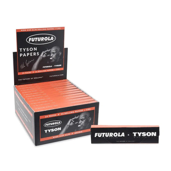 Tyson Ranch X Futurola Rolling Paper + Filter Tips 24ct Display - Premium  from H&S WHOLESALE - Just $44! Shop now at H&S WHOLESALE