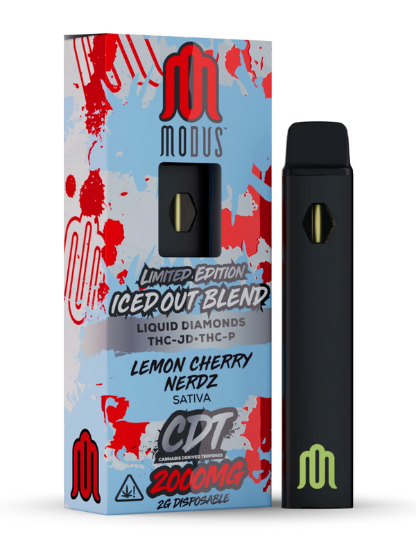 MODUS 2g ICED OUT BLEND Liquid Diamond THC-JD+Delta 8+ THC-P Limited Edition 1ct Disposable Vape - Premium  from H&S WHOLESALE - Just $12! Shop now at H&S WHOLESALE