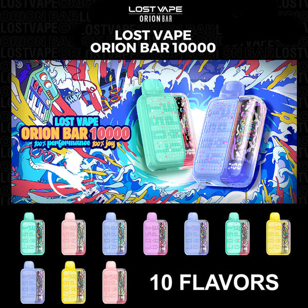 Lost Vape Orion Bar 10,000 Puffs 5% Nic Disposable Vape 5ct Display - Premium  from H&S WHOLESALE - Just $40! Shop now at H&S WHOLESALE
