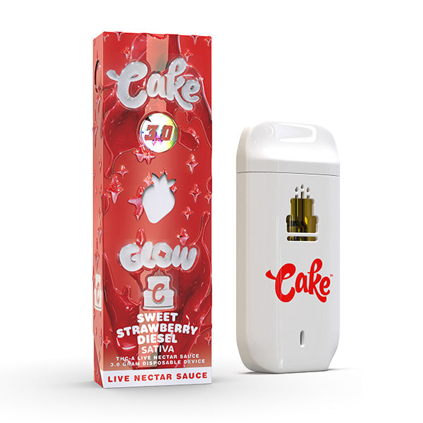 Cake Glow 3g THC-A & Live Nectar Sauce Disposable Vape 1ct - Premium  from H&S WHOLESALE - Just $17! Shop now at H&S WHOLESALE