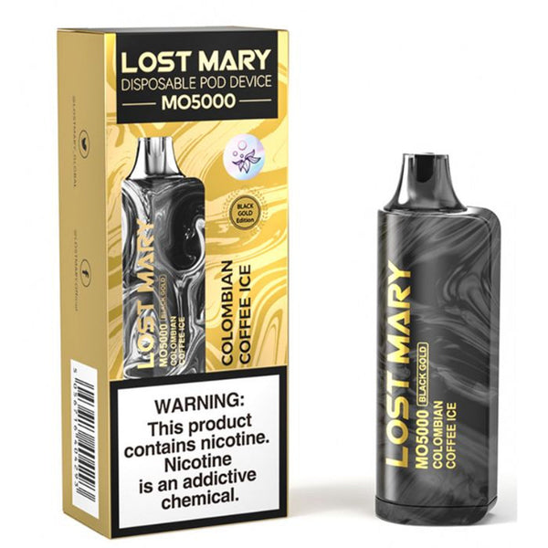 Lost Mary Black Gold MO5000 Puffs 5ct Display disposable Vape - Premium  from H&S WHOLESALE - Just $40! Shop now at H&S WHOLESALE
