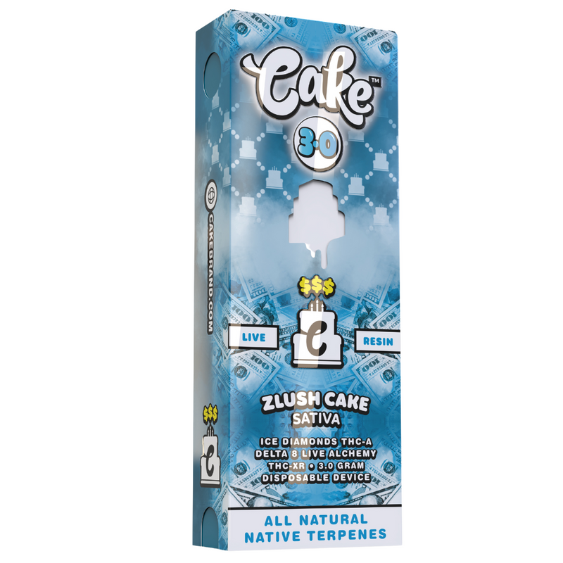 Cake 3g $$$ Live Resin Ice Diamond THC-A+D8+ Live Alchemy THC-XR 1ct Disposable Vape in - Premium  from H&S WHOLESALE - Just $16.50! Shop now at H&S WHOLESALE