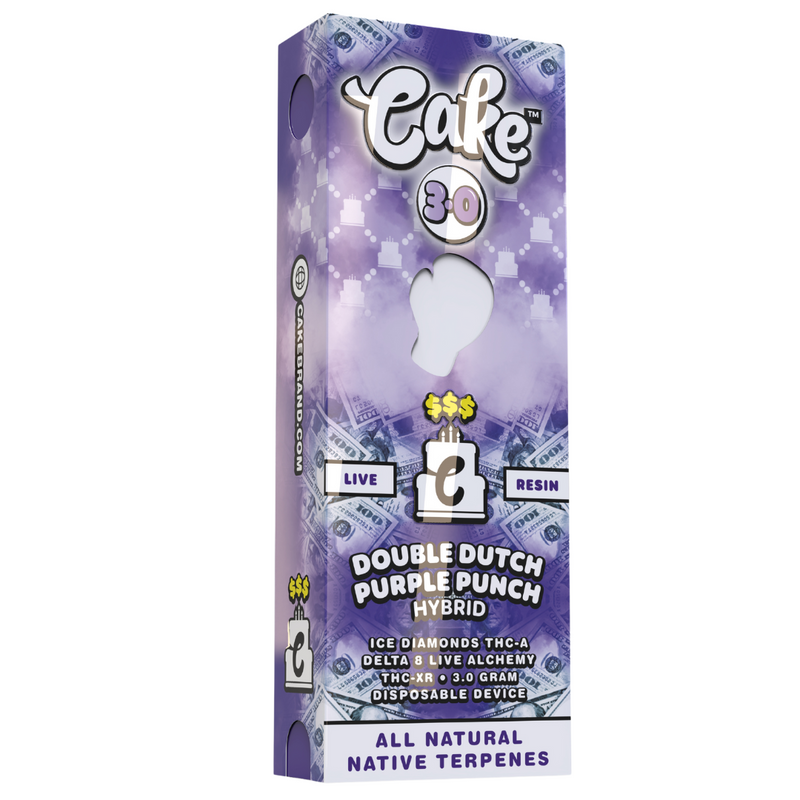 Cake 3g $$$ Live Resin Ice Diamond THC-A+D8+ Live Alchemy THC-XR 1ct Disposable Vape in - Premium  from H&S WHOLESALE - Just $16.50! Shop now at H&S WHOLESALE