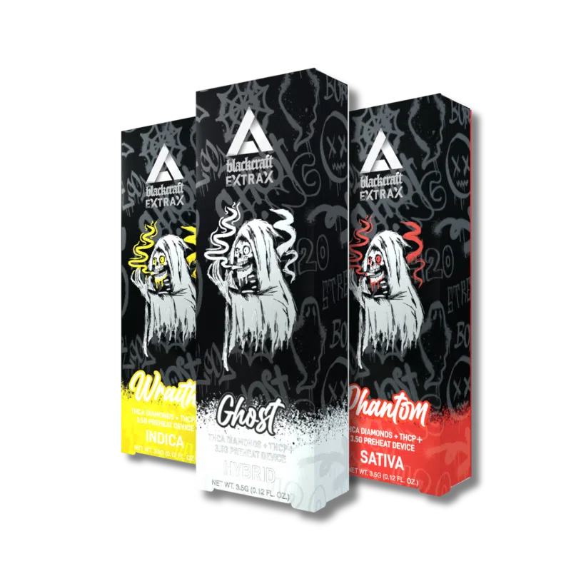 Extrax BlackCraft 3.5g Pre-Heat THC-A+Diamonds+THC-P Disposable 1ct - Premium  from H&S WHOLESALE - Just $16! Shop now at H&S WHOLESALE