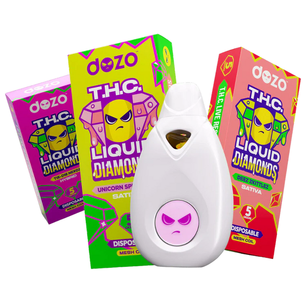 DOZO T.H.C Liquid Diamond 5g Disposable Vape 1ct - Premium  from H&S WHOLESALE - Just $24! Shop now at H&S WHOLESALE