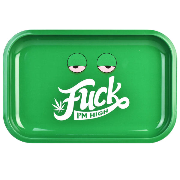 F**k I’m High Ash Rolling Tray 1ct #3060 - Premium  from H&S WHOLESALE - Just $4! Shop now at H&S WHOLESALE