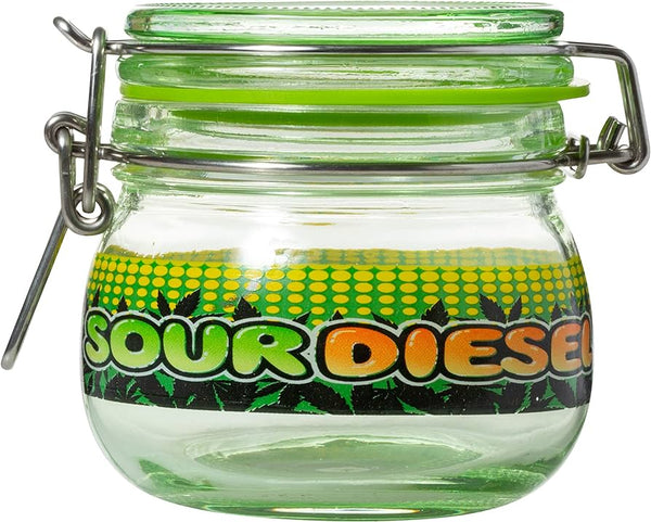 Dank Tank Large sour Diesel Stash Jar 1ct #3017 - Premium  from H&S WHOLESALE - Just $6.99! Shop now at H&S WHOLESALE