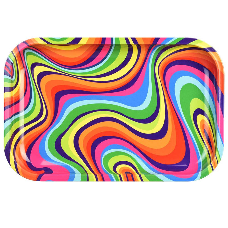 Rainbow Swirl Rolling Tray - Premium  from H&S WHOLESALE - Just $4! Shop now at H&S WHOLESALE