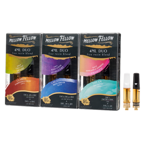 Mellow Fellow Live Resin Blend 2x2g DUO Cartridge 2ct - Premium  from H&S WHOLESALE - Just $22! Shop now at H&S WHOLESALE