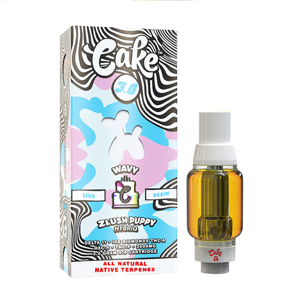 Cake 3g Wavy Live Resin Delta 11+Ice Diamond+THC-A+HXC-R+THC-P 510 Cartridge 1ct - Premium  from H&S WHOLESALE - Just $13! Shop now at H&S WHOLESALE