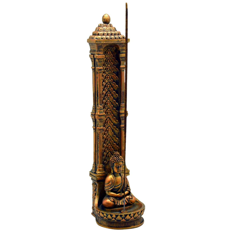 Copper Buddha Standing Incense Burner 1ct