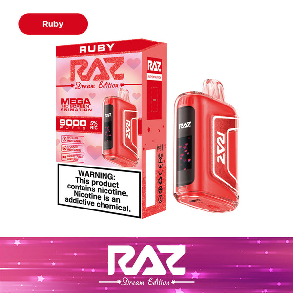 RAZ TN9000 Puffs Dream Edition 5ct Disposable Vape - Premium  from H&S WHOLESALE - Just $45! Shop now at H&S WHOLESALE