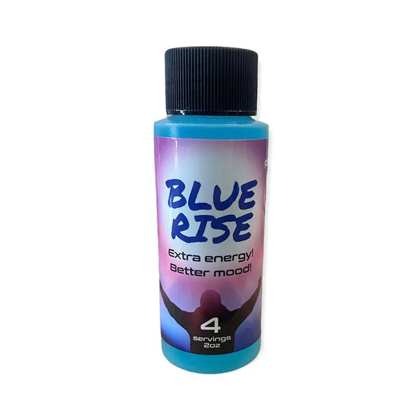 Blue Rise Shot Extra Energy Better a mood 4 Servings 2oz 12ct Display - Premium  from H&S WHOLESALE - Just $95! Shop now at H&S WHOLESALE