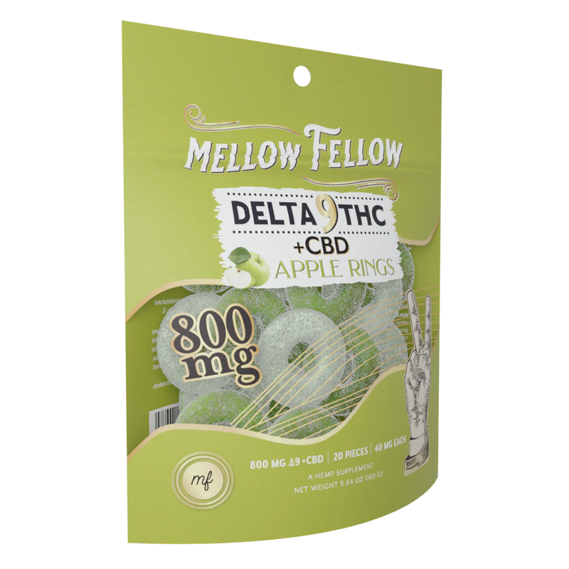 Mellow Fellow Gummies Rings Delta9+CBD 800mg 1ct Bag - Premium  from H&S WHOLESALE - Just $12! Shop now at H&S WHOLESALE