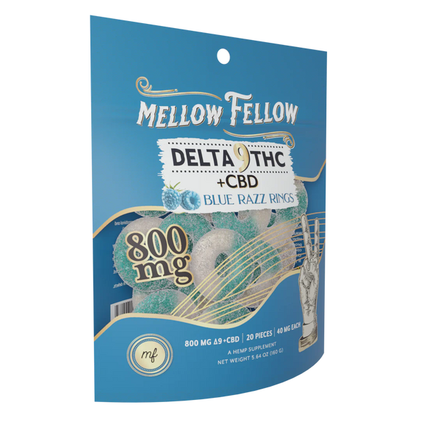 Mellow Fellow Gummies Rings Delta9+CBD 800mg 1ct Bag - Premium  from H&S WHOLESALE - Just $12! Shop now at H&S WHOLESALE