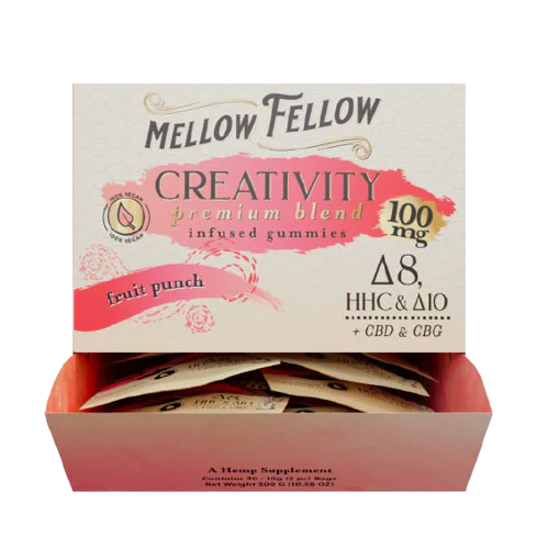 Mellow Fellow M-Fusion Creativity Blend 2pc 100mg THC-V+HHC+D8 30ct Display - Premium  from H&S WHOLESALE - Just $45! Shop now at H&S WHOLESALE