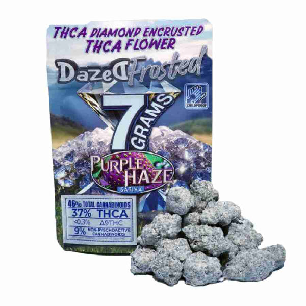 Dazed 7g THC-A Frosted Premium Indoor Flowers 1ct - Premium  from H&S WHOLESALE - Just $25! Shop now at H&S WHOLESALE