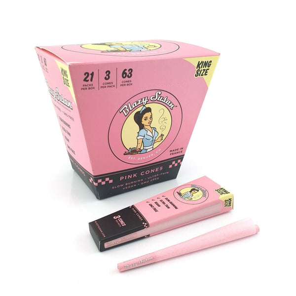 Blazy Susan Pre Rolled Cone 6pk 1 1/4 21ct Display - Premium  from H&S WHOLESALE - Just $29.99! Shop now at H&S WHOLESALE