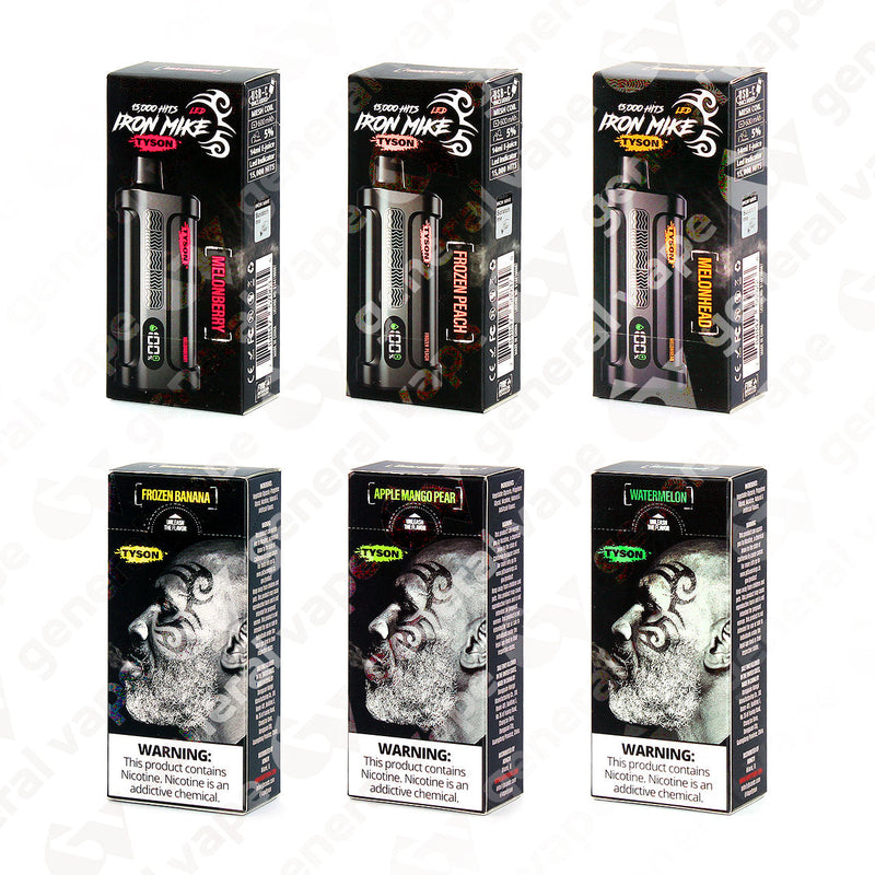 Tyson 2.0 Iron Mike 15,000 Puffs Disposable Vape 5ct Display - Premium  from H&S WHOLESALE - Just $45! Shop now at H&S WHOLESALE