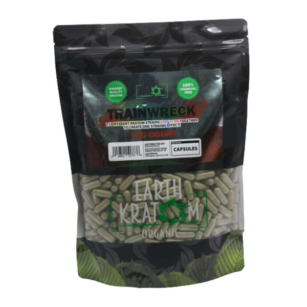 Earth Kratom 750ct capsule 1ct Bag ￼ - Premium  from H&S WHOLESALE - Just $38.50! Shop now at H&S WHOLESALE
