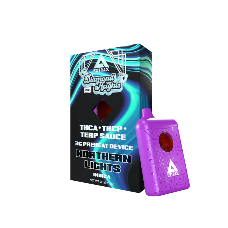 Extrax Diamond Heights 3g THC-A+THC-P Terp Sauce Preheat Device 1ct Disposable Vape - Premium  from H&S WHOLESALE - Just $15! Shop now at H&S WHOLESALE