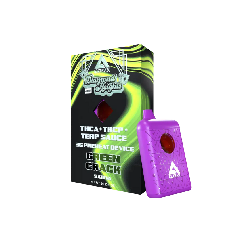 Extrax Diamond Heights 3g THC-A+THC-P Terp Sauce Preheat Device 1ct Disposable Vape - Premium  from H&S WHOLESALE - Just $15! Shop now at H&S WHOLESALE