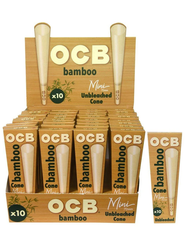 OCB Bamboo Cone 32ct Display - Premium  from H&S WHOLESALE - Just $49! Shop now at H&S WHOLESALE