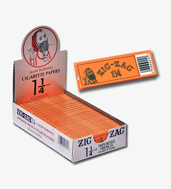 Zigzag French Orange Cig Paper 1 1/4 24ct - Premium  from H&S WHOLESALE - Just $43! Shop now at H&S WHOLESALE