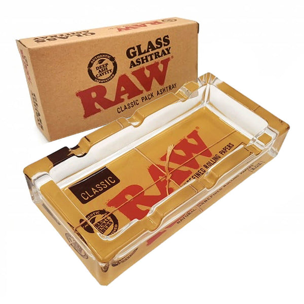 Raw Glass Ashtray Classic Pack 1ct Box - Premium  from H&S WHOLESALE - Just $5.99! Shop now at H&S WHOLESALE
