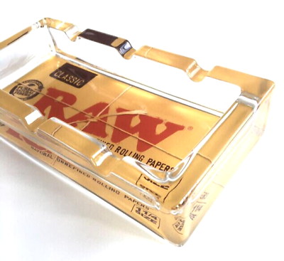 Raw Glass Ashtray Classic Pack 1ct Box - Premium  from H&S WHOLESALE - Just $5.99! Shop now at H&S WHOLESALE