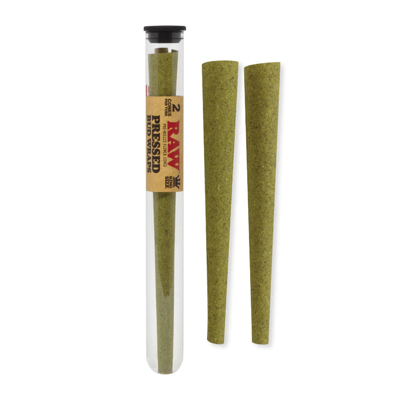 Raw Pressed Bud Wrap Cones 12ct Display - Premium  from H&S WHOLESALE - Just $28! Shop now at H&S WHOLESALE